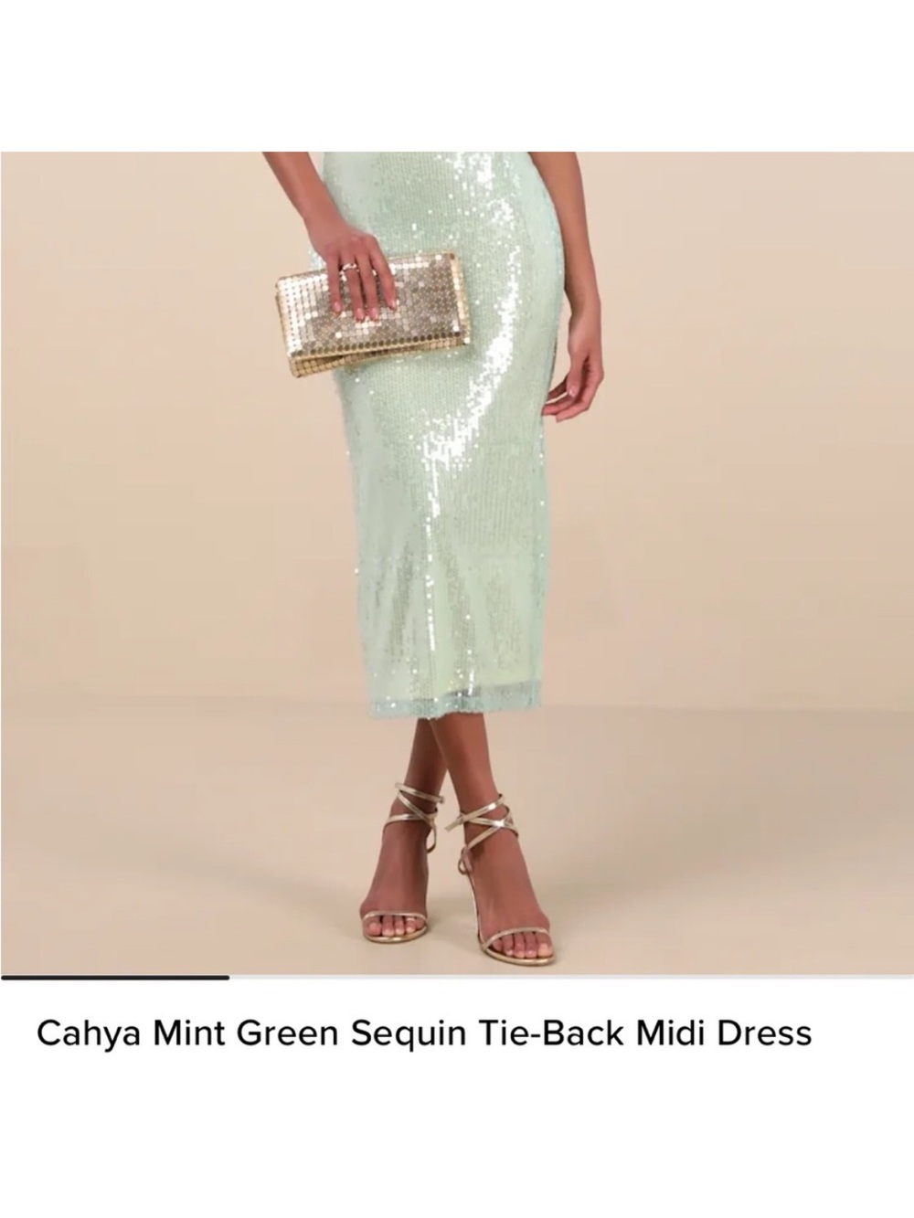 NWT Lulu’s mint green midi dress